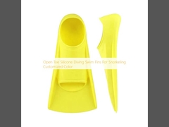 เปิดนิ้ว สีซิลิโคนดําน้ํา ปีกว่ายน้ําสําหรับการดําน้ํา สีที่กําหนดเอง