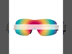 แว่นกันกระแทกสําหรับการแข่งม้า ป้องกัน UV400 ด้วยสายรัดที่ปรับได้