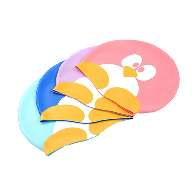 Tear Resistance Children Waterproof Swim Cap For Short Hair